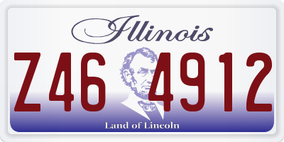 IL license plate Z464912