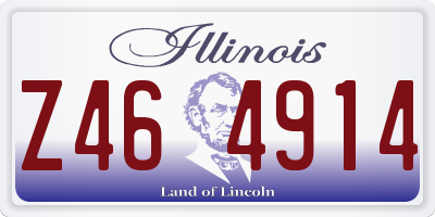 IL license plate Z464914
