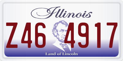 IL license plate Z464917