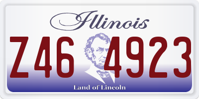 IL license plate Z464923