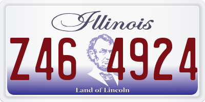 IL license plate Z464924