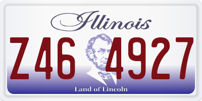 IL license plate Z464927
