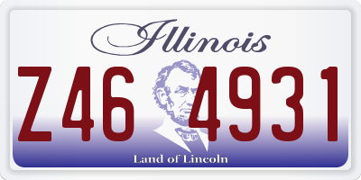 IL license plate Z464931