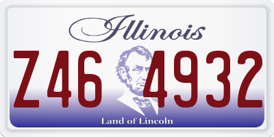 IL license plate Z464932