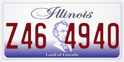 IL license plate Z464940