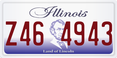IL license plate Z464943