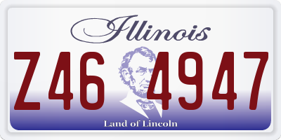 IL license plate Z464947