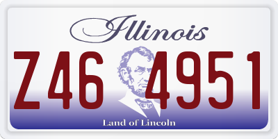 IL license plate Z464951