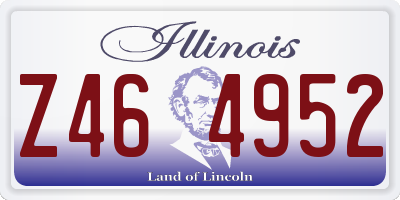 IL license plate Z464952