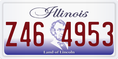 IL license plate Z464953