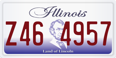 IL license plate Z464957