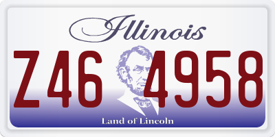 IL license plate Z464958