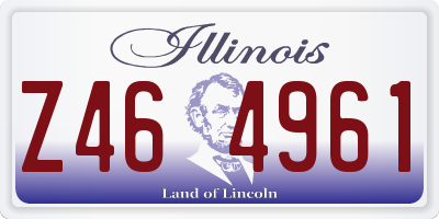 IL license plate Z464961
