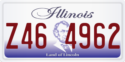 IL license plate Z464962