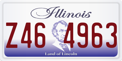 IL license plate Z464963