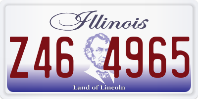 IL license plate Z464965