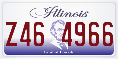 IL license plate Z464966