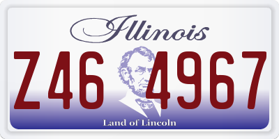 IL license plate Z464967