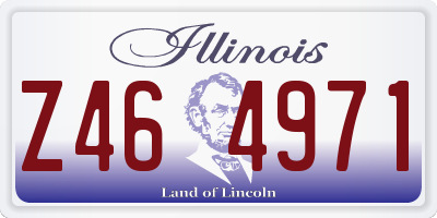 IL license plate Z464971