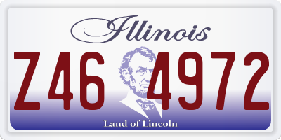 IL license plate Z464972
