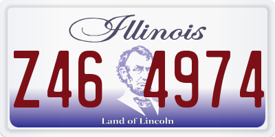IL license plate Z464974