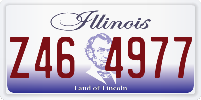 IL license plate Z464977