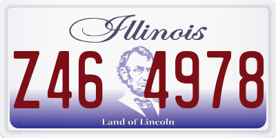 IL license plate Z464978