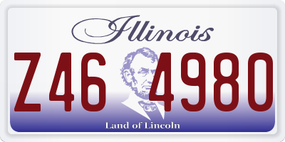IL license plate Z464980