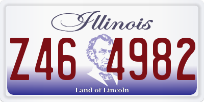 IL license plate Z464982