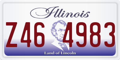IL license plate Z464983