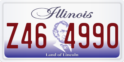 IL license plate Z464990
