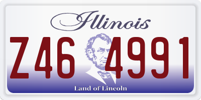 IL license plate Z464991