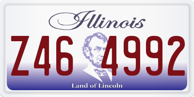 IL license plate Z464992