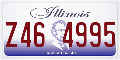 IL license plate Z464995