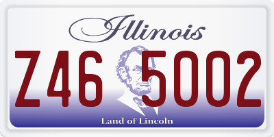 IL license plate Z465002