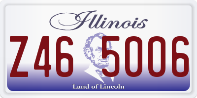 IL license plate Z465006