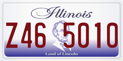 IL license plate Z465010