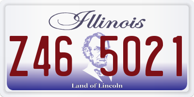 IL license plate Z465021