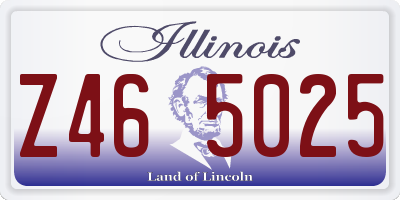 IL license plate Z465025