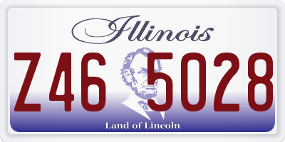 IL license plate Z465028