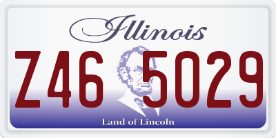 IL license plate Z465029