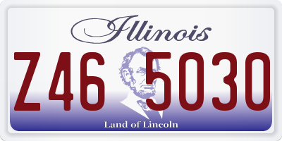 IL license plate Z465030