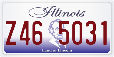 IL license plate Z465031