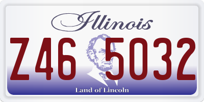 IL license plate Z465032