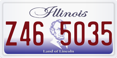 IL license plate Z465035