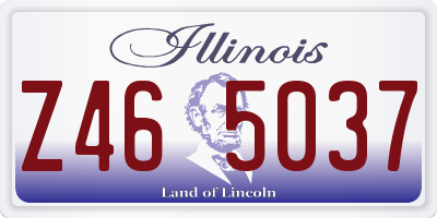 IL license plate Z465037