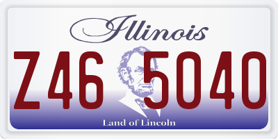 IL license plate Z465040