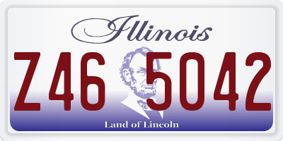 IL license plate Z465042