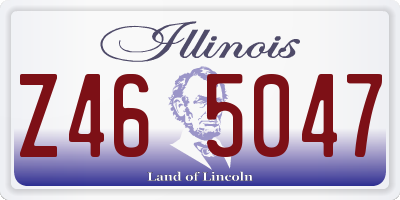 IL license plate Z465047