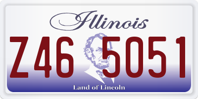 IL license plate Z465051